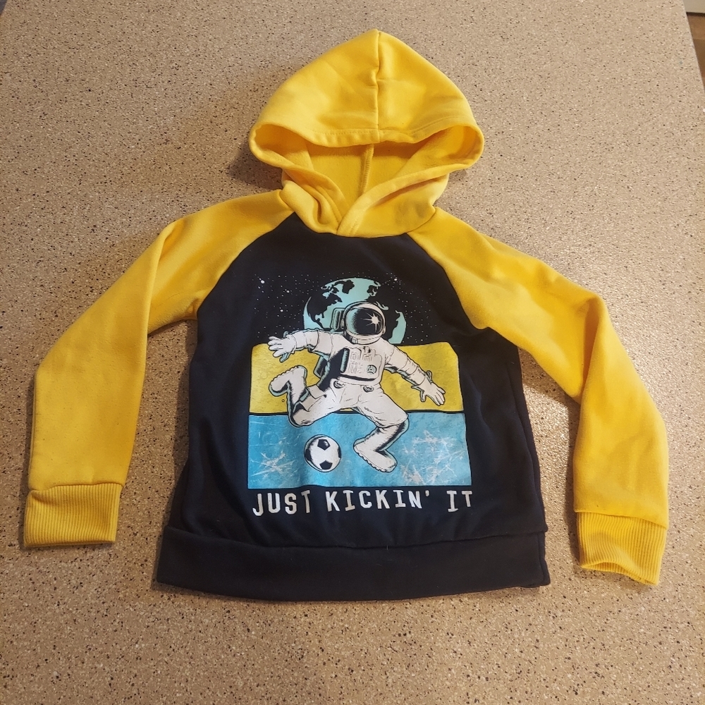 Spaceman astronaut soccer sweatshirt hoodie Just kickin it 4 OT revolution